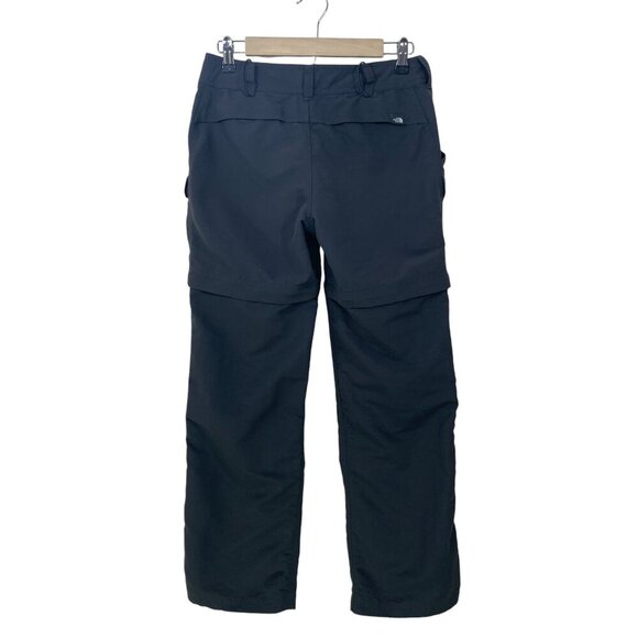 The North Face Women's Size‎ 4 Convertible Pants Gray Nylon Zip Shorts Hiking - Picture 3 of 11